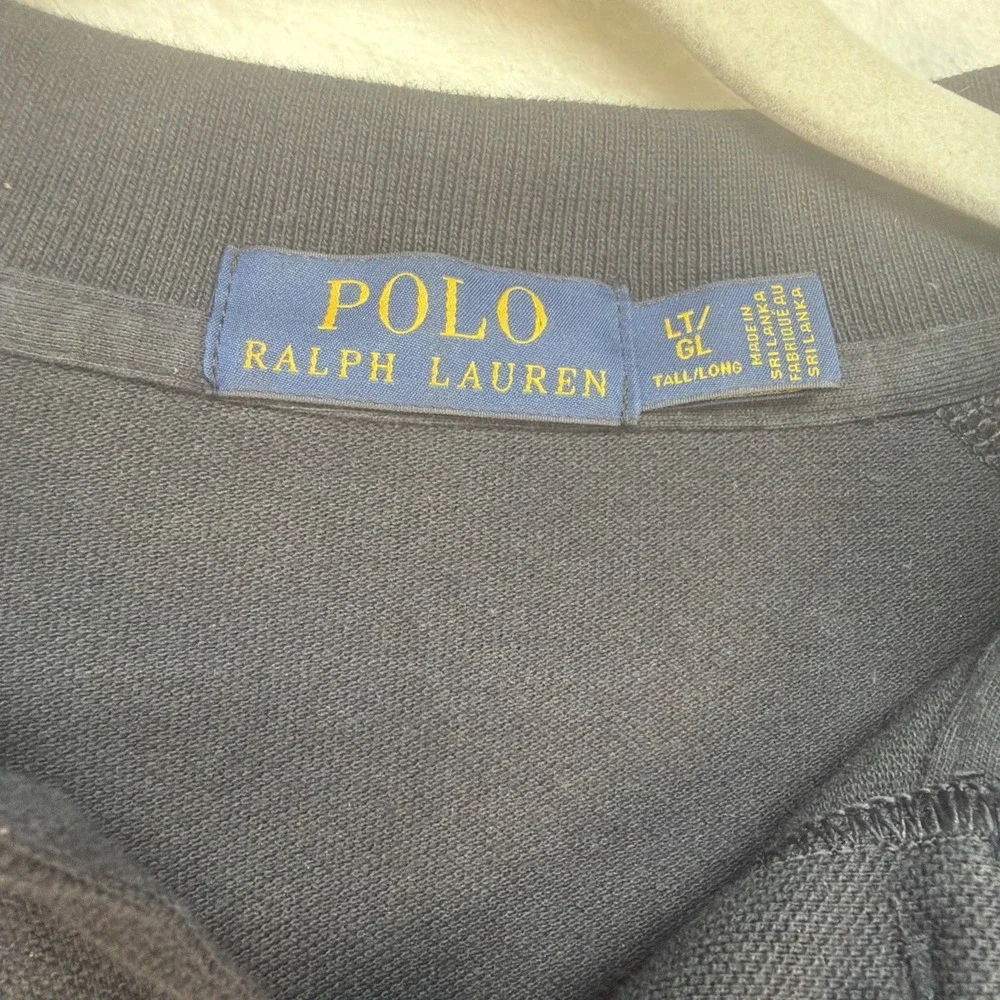 Polo Ralph Lauren Polo Shirt USA 1967‎ Graphic Black Preppy Mens LT Americana